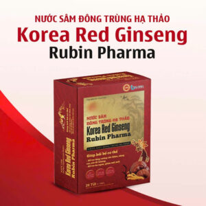 Nước sâm đông trùng hạ thảo Korea Red Gíneng Rubin Pharma